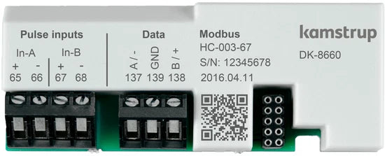 HC-003-67: Kamstrup Modbus RTU + 2 pulse inputs