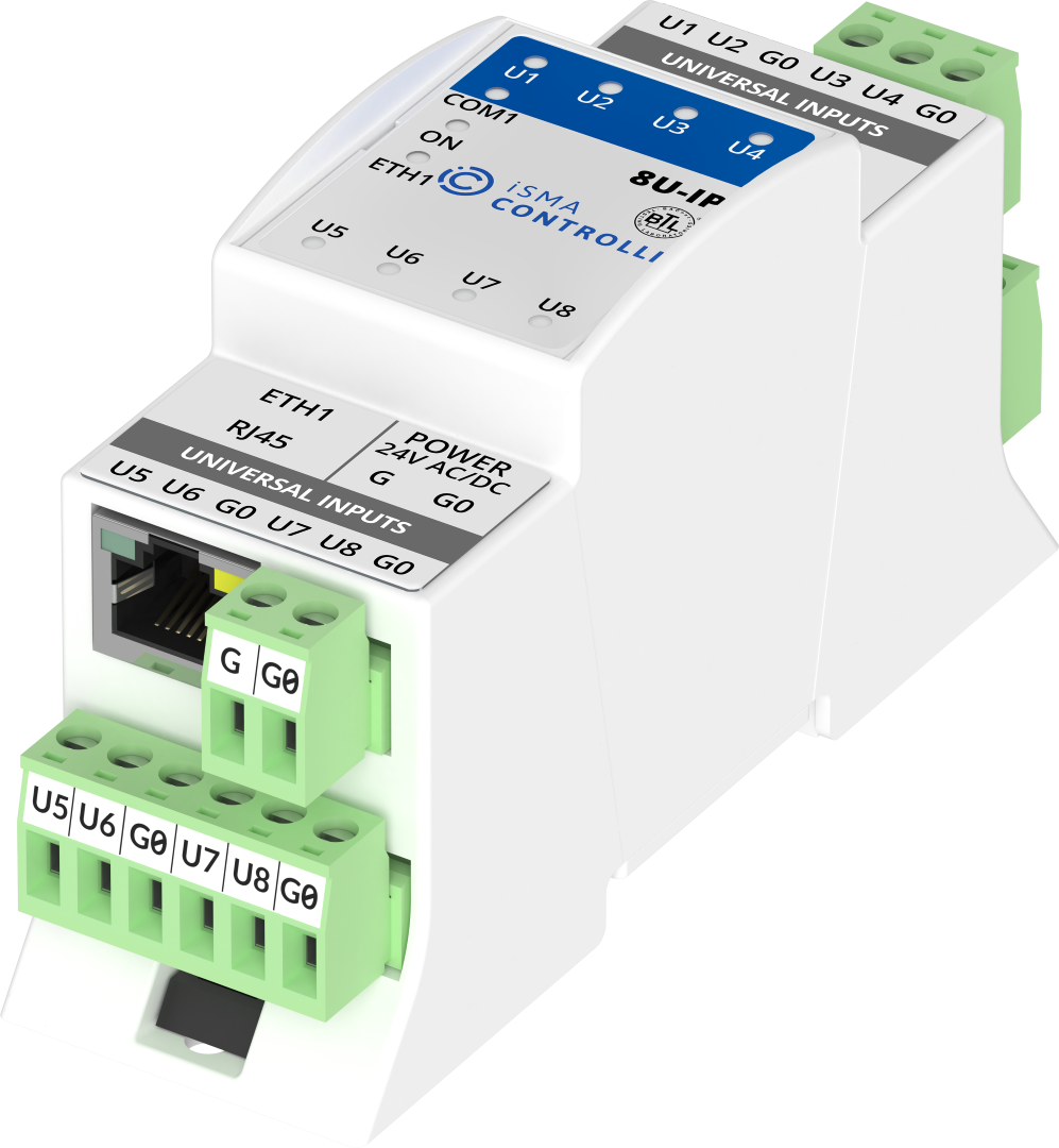 iSMA-B-8U-IP 8 universal inputs Ethernet IP I/O module