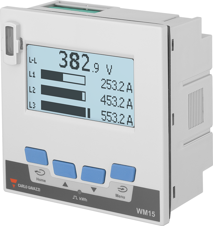 Carlo Gavazzi WM15 Three Phase MID Modbus Power Analyser product image